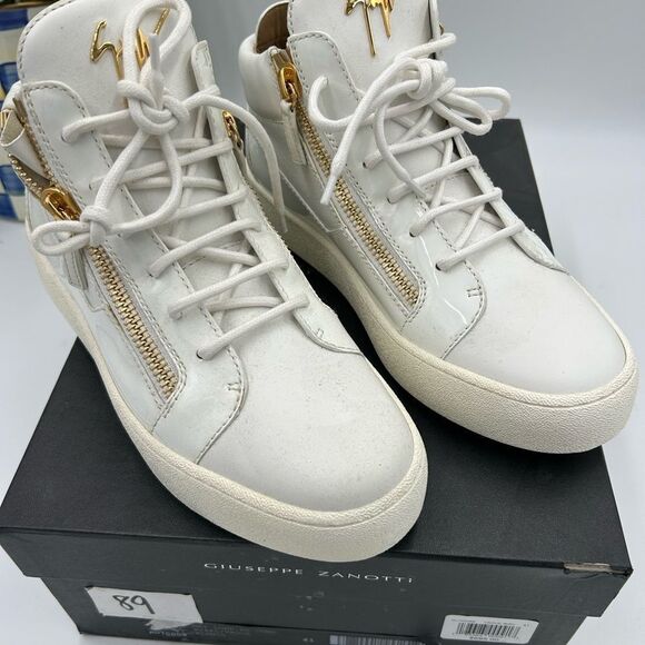 Men’s Giuseppe Zanotti high top leather sneakers size 41 made in Italy - Picture 3 of 11